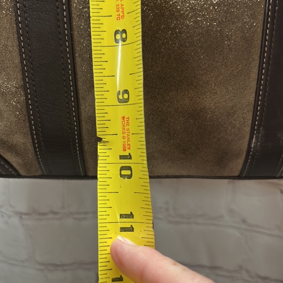 Coach Brown Leather/Suede Bag Vintage - Picture 9 of 16